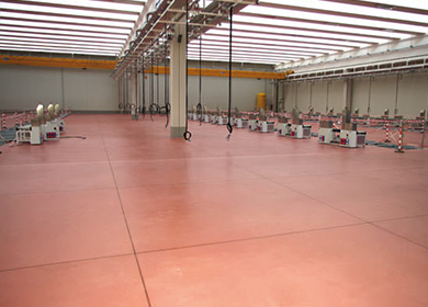 Traditional industrial flooring