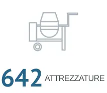 Icona che rappresenta il numero di attrezzature: 642