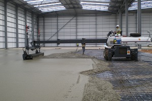 Pavimento con Laser Screed